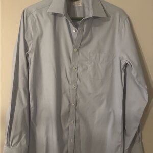 Brooks Brothers Light Blue Men's Dress Shirt - Pocket Front